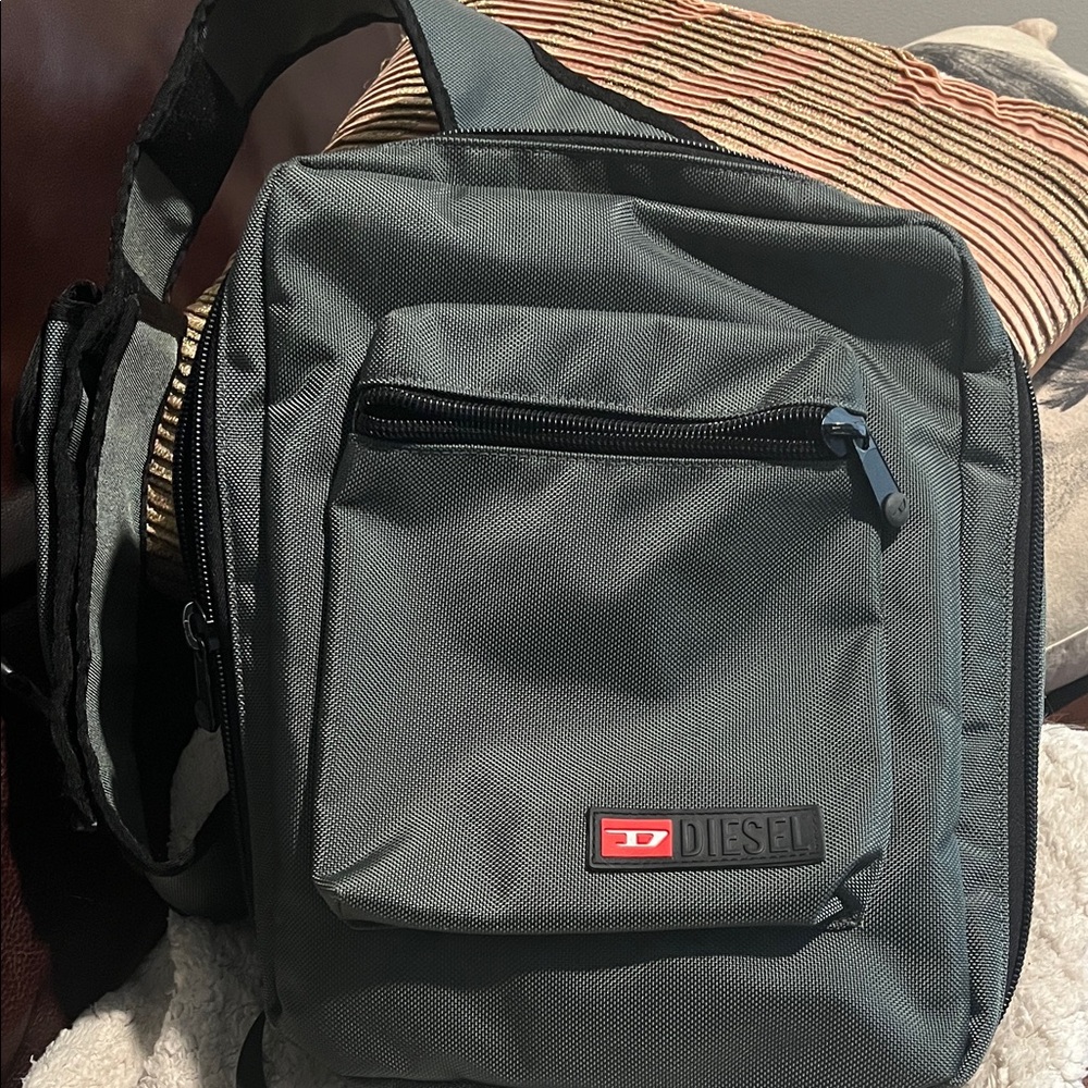 Diesel Charcoal Men's Messenger Bag